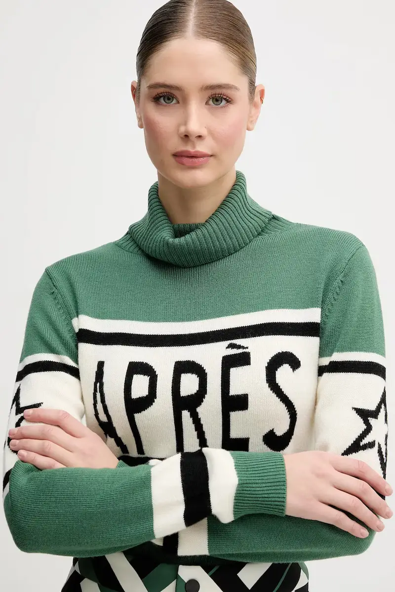 maglione in lana Apres Verde miniatura 4