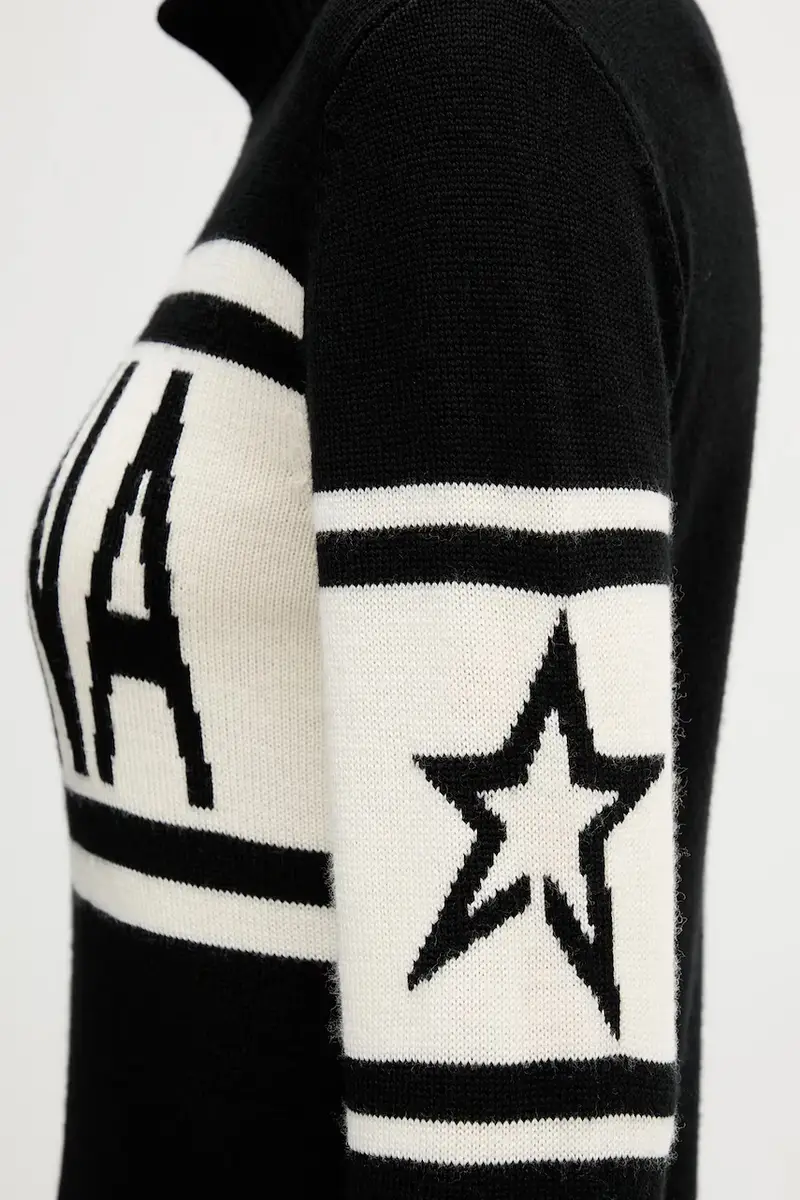 maglione in lana Cortina Nero miniatura 5