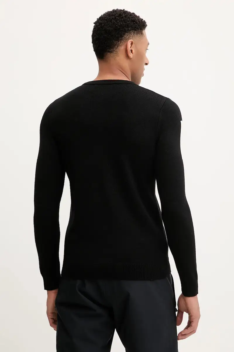 maglione in lana Piste Nero miniatura 3