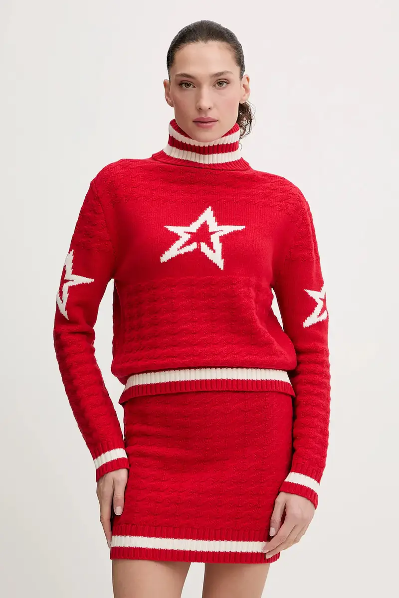 maglione in lana Rosso
