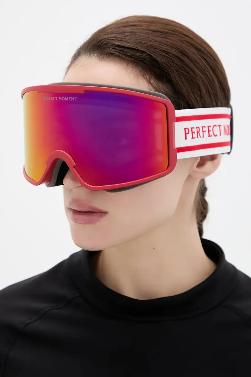 occhiali da sci Rosso miniatura 3