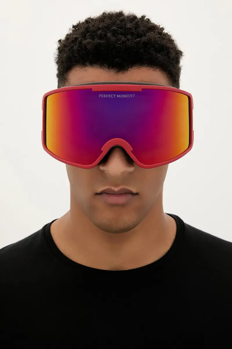 occhiali da sci Rosso miniatura 5