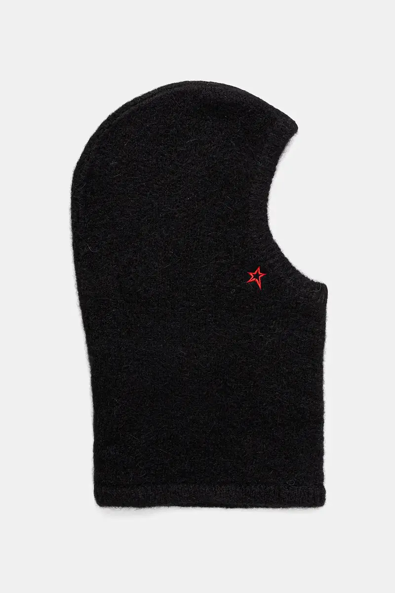 passamontagna con lana Nero