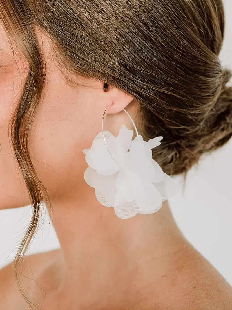 Flora Orecchini Argento