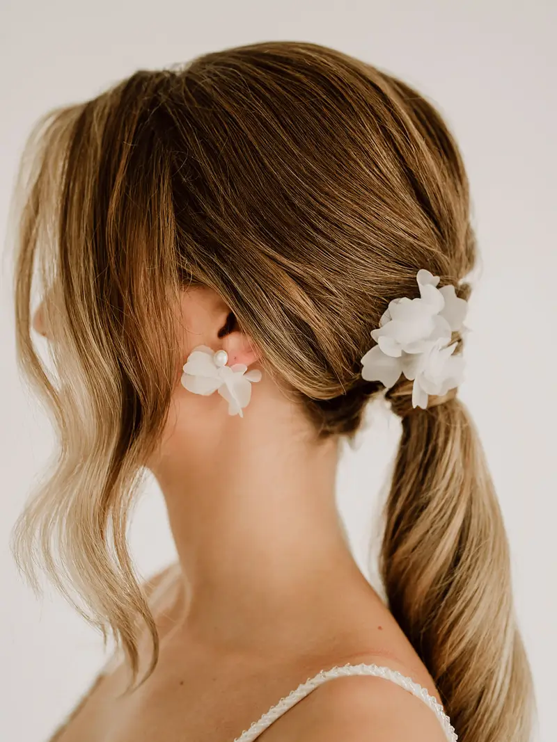 Flora Spilla per capelli Argento