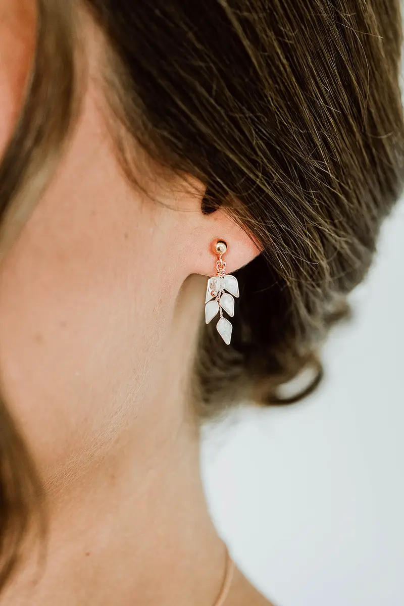 Lana Orecchini piccoli Rosa