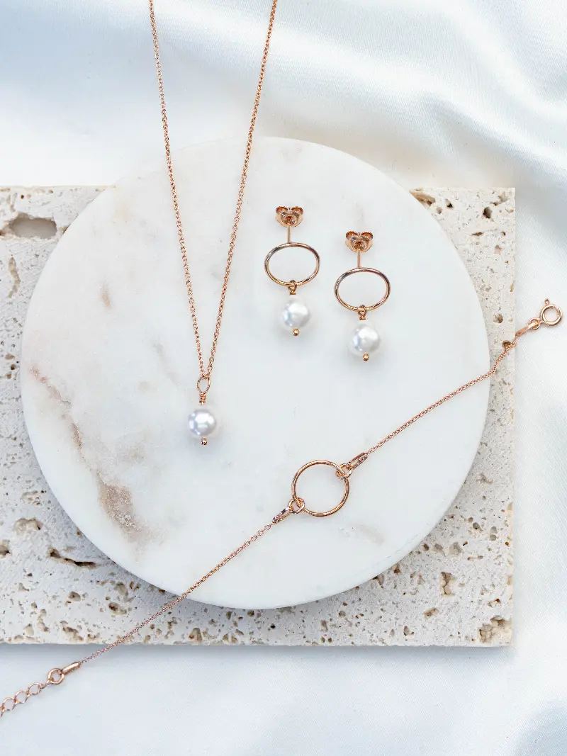 Toni Set di gioielli Rosa