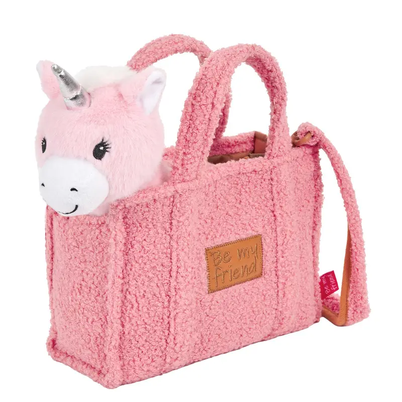 Borsetta con Peluche Removibile Unicorno Rosa