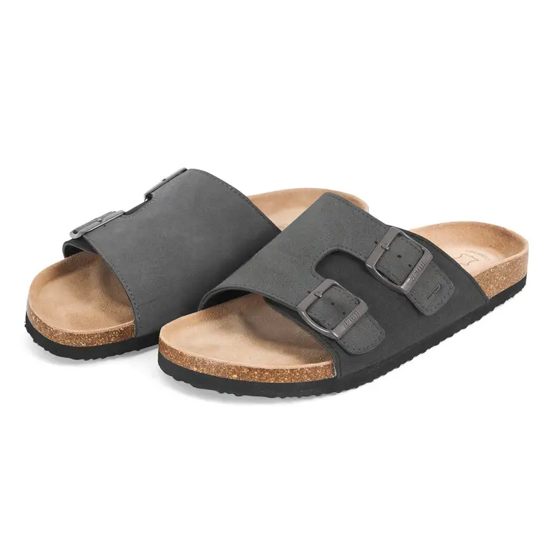 Ciabatte Comfort Bicolore Uomo Nero