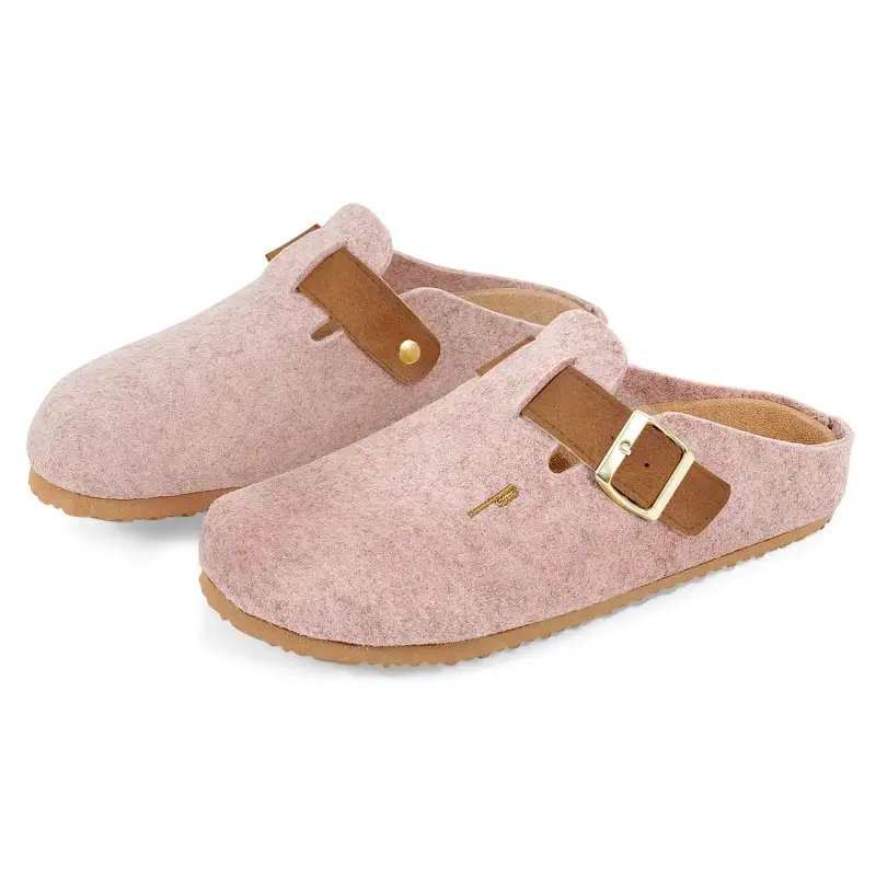 Ciabatte Comfort in Feltro Feltro Rosa