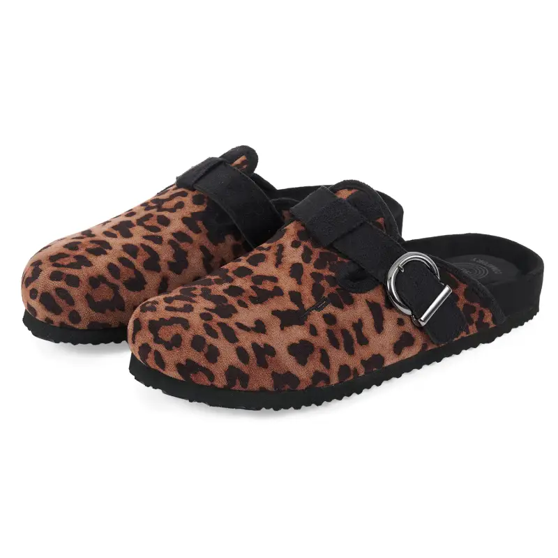 Ciabatte Comfort Leopardate Leopardato Scuro