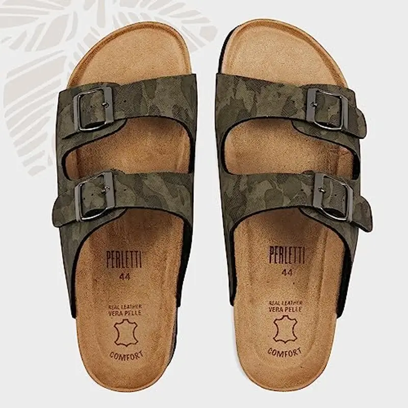 Perletti Pantofole Uomo Marrone 2143627 miniatura 2