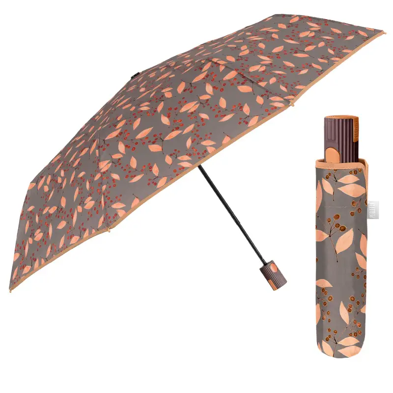 Ombrello Automatico a Foglie Foglie Arancio
