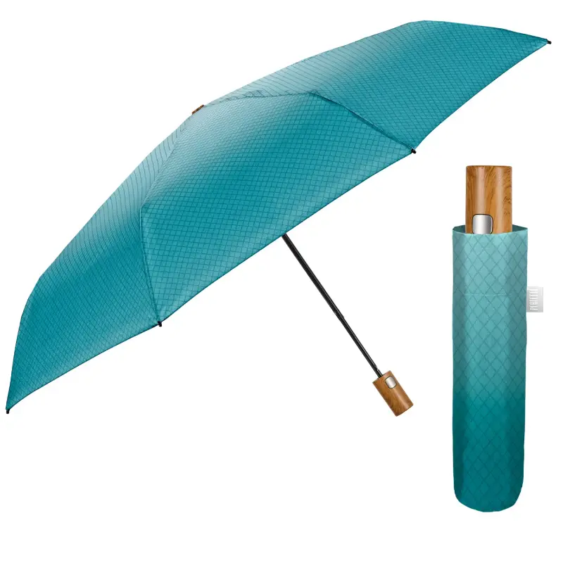 Ombrello Automatico Sfumatura Sfumato Turchese