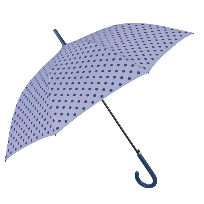 Ombrello Lungo a Pois Viola a Pois