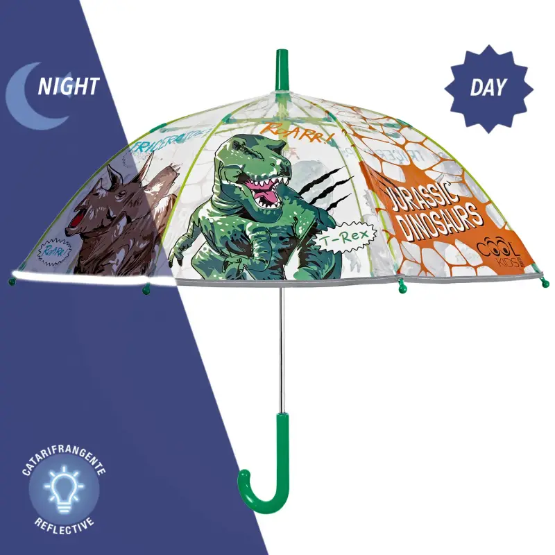 Ombrello Trasparente Dinosauri