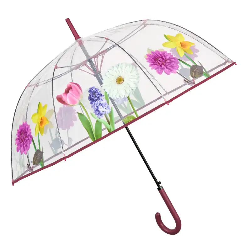Ombrello Trasparente Floreale