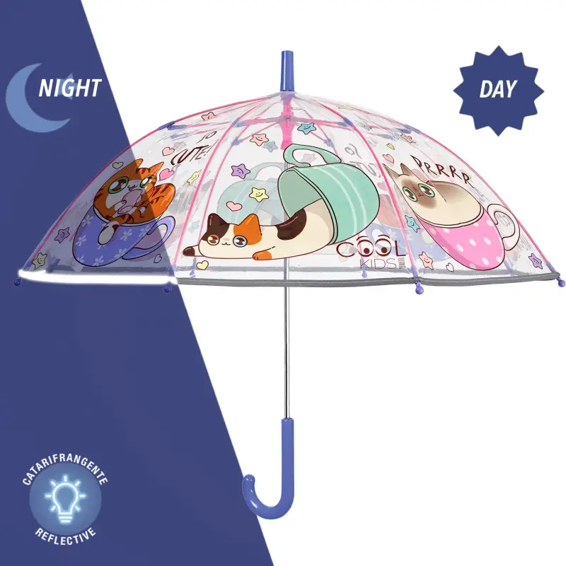 Ombrello Trasparente Gatti Kawaii