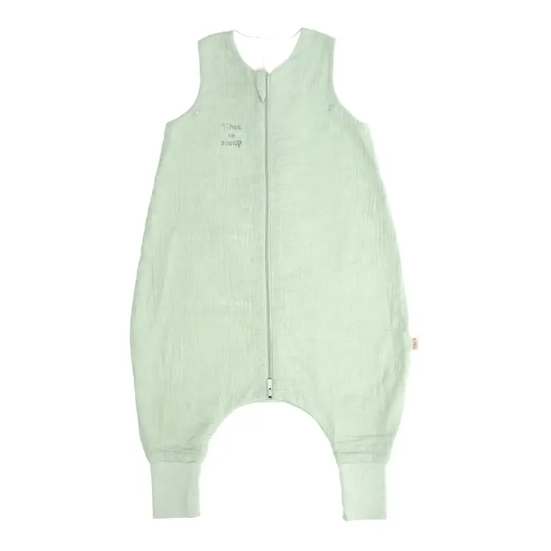 Sacco Nanna 1 0 TOG in Cotone Organico con Piedini Verde Pastello Chiaro