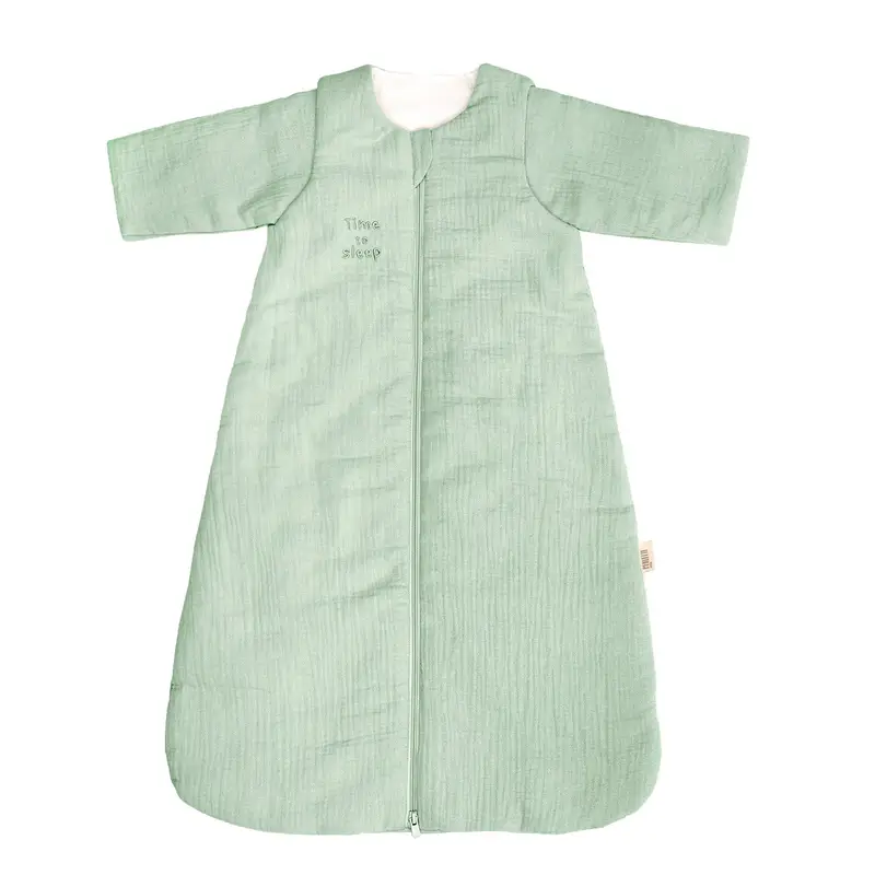 Sacco Nanna 2 5 TOG in Cotone Organico con Maniche Staccabili Verde Pastello Chiaro