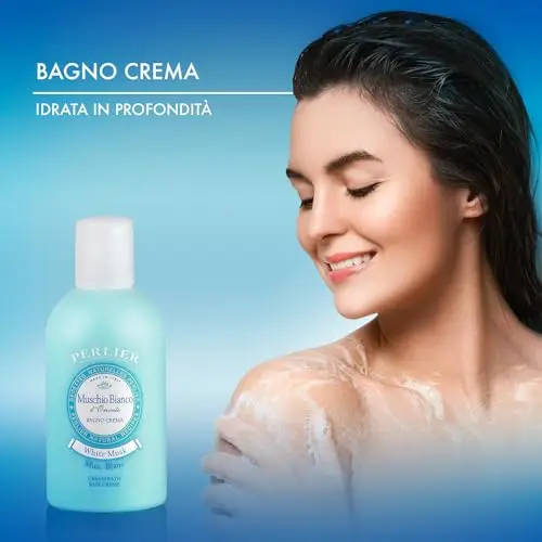 Perlier Ricette Naturali, Bagno Schiuma Muschio Bianco, Neutro, 500 Millilitro miniatura 3
