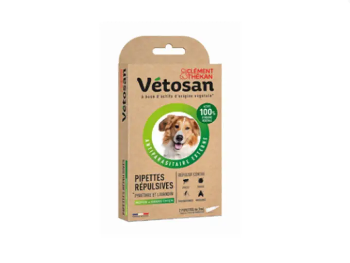 Clemente Thékan Vetosan Pipette Repellenti Naturali Medio e Grande Cane 2x3ml