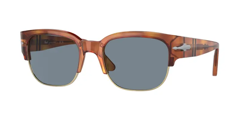 Persol PO3319S Tom 96/56 Occhiali da sole Havana Azzurro Normale