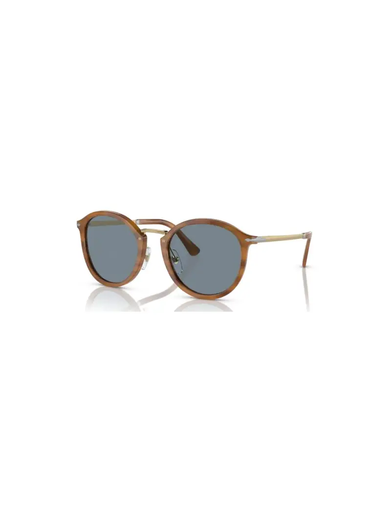 SALDI Occhiali da sole PERSOL Calligrapher Edition PO3309S Striped Brown Light Blue 960/56 51