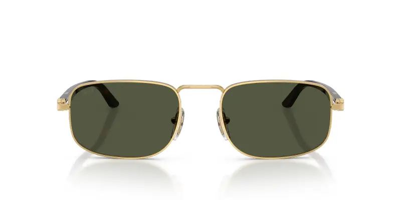 Unisex Persol PO1027S 515/31 Occhiali da sole Metallo Oro Verde Pillow Normale miniatura 3