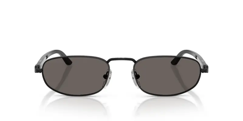 Unisex Persol PO1028S 1078B1 Occhiali da sole Metallo Nero Grigio Pillow Normale miniatura 3