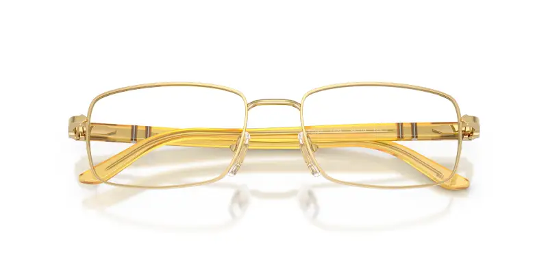 Unisex Persol PO1029V 1129 Montature da vista Metallo Oro Trasparente Pillow Normale miniatura 2