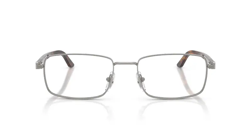 Unisex Persol PO1029V 513 Montature da vista Metallo Grigio Trasparente Pillow Normale miniatura 3