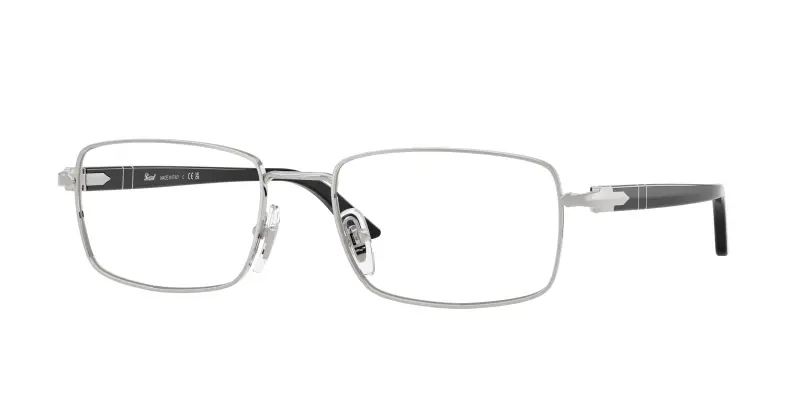 Unisex Persol PO1029V 518 Montature da vista Metallo Argento Trasparente Pillow Normale