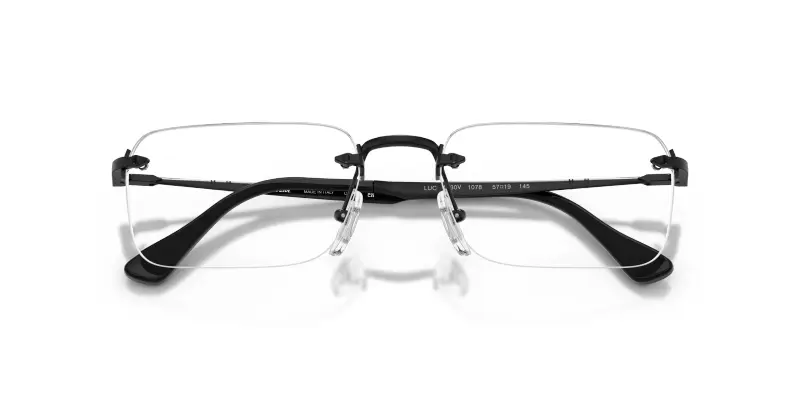 Unisex Persol PO1030V LUC 1078 Montature da vista Metallo Nero Trasparente Squadrata Normale miniatura 2