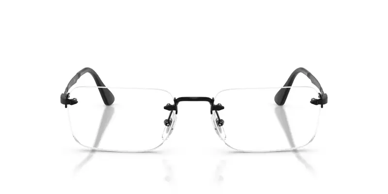 Unisex Persol PO1030V LUC 1078 Montature da vista Metallo Nero Trasparente Squadrata Normale miniatura 3