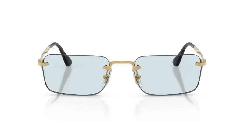 Unisex Persol PO1030V LUC 1156 Montature da vista Metallo Oro Azzurro Squadrata Normale miniatura 3