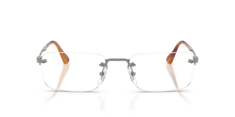 Unisex Persol PO1030V LUC 513 Montature da vista Metallo Grigio Trasparente Squadrata Normale miniatura 3