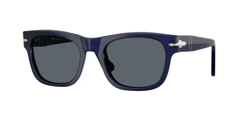Unisex Persol PO3269S 181/R5 Occhiali da sole Acetato Blu Blu Squadrata Normale