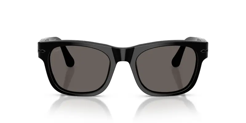 Unisex Persol PO3269S B95/B1 Occhiali da sole Acetato Nero Grigio Squadrata Normale miniatura 3