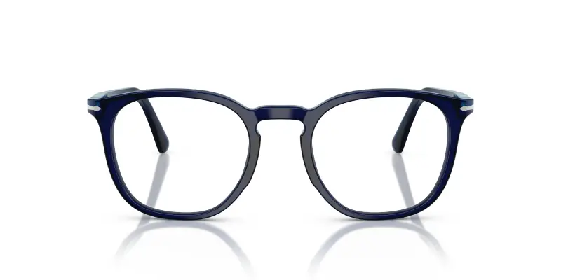 Unisex Persol PO3318V 181 Montature da vista Acetato Blu Trasparente Pantos Normale miniatura 3