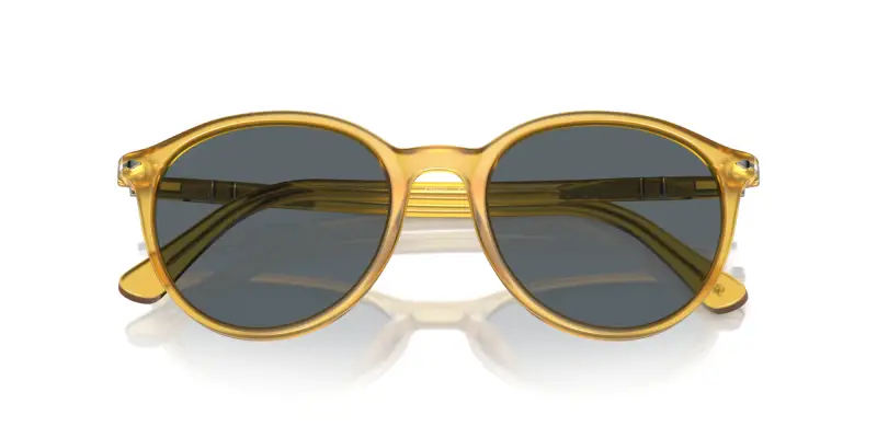 Unisex Persol PO3350S 204/R5 Occhiali da sole Acetato Giallo Blu Pantos Normale Antiriflesso miniatura 2