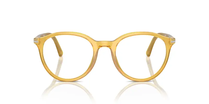 Unisex Persol PO3353V 204 Montature da vista Acetato Giallo Trasparente Pantos Normale miniatura 3