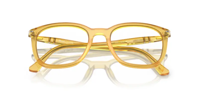 Unisex Persol PO3355V 204 Montature da vista Acetato Giallo Pillow Normale miniatura 2