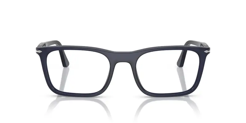 Unisex Persol PO3358V 1217 Montature da vista Acetato Blu Squadrata Normale miniatura 3