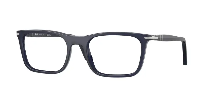 Unisex Persol PO3358V 1217 Montature da vista Acetato Blu Squadrata Normale