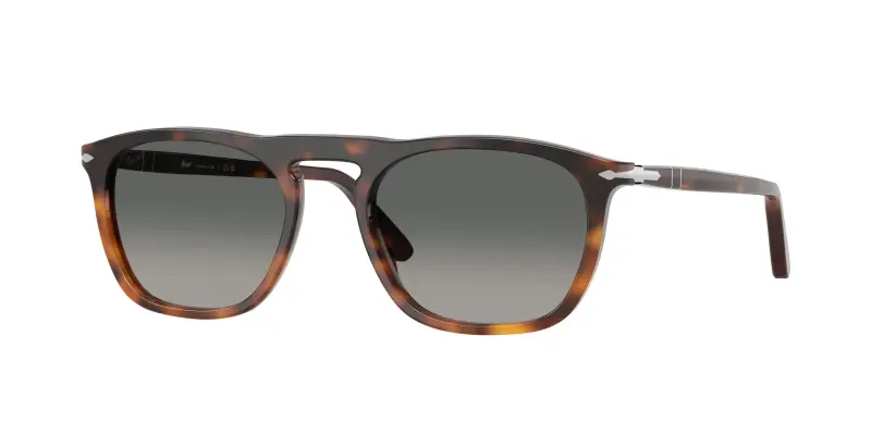 Unisex Persol PO3391S GAE 116071 Occhiali da sole Acetato Oro Grigio Squadrata Normale Sfumato
