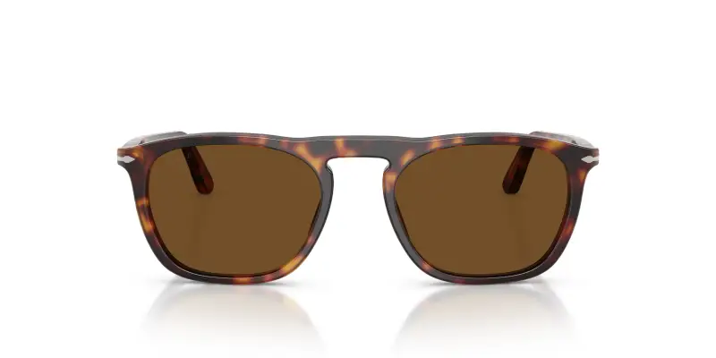 Unisex Persol PO3391S GAE 24/57 Occhiali da sole Acetato Tartaruga Marrone Squadrata Polarizzata miniatura 3