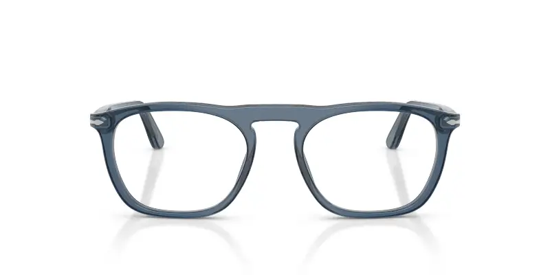 Unisex Persol PO3391V 1197 Montature da vista Acetato Blu Trasparente Squadrata Normale miniatura 3