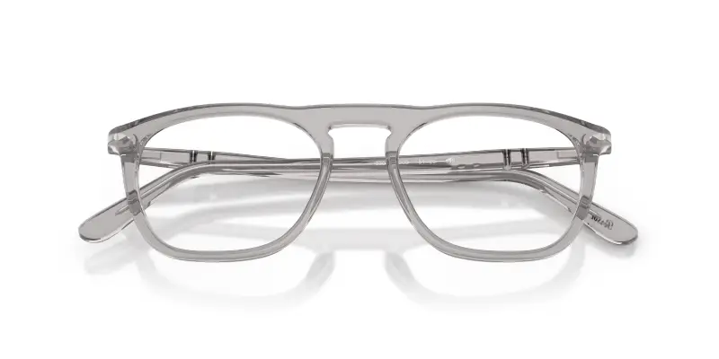 Unisex Persol PO3391V 309 Montature da vista Acetato Grigio Trasparente Squadrata Normale miniatura 2