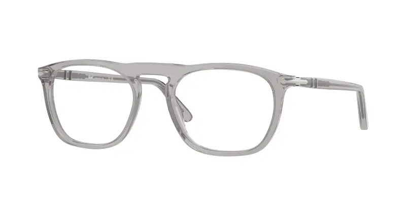Unisex Persol PO3391V 309 Montature da vista Acetato Grigio Trasparente Squadrata Normale